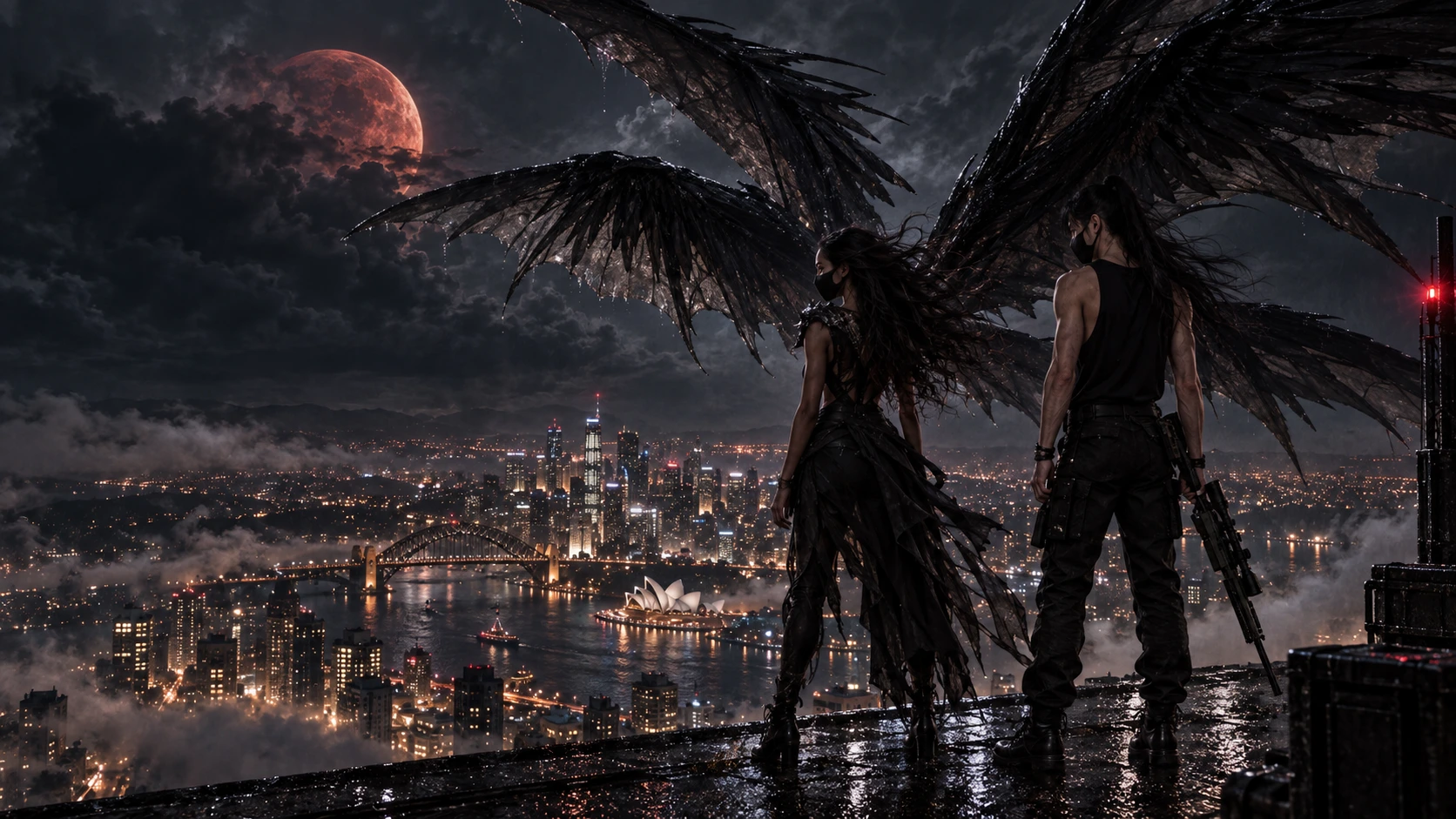 Liminal — winged flight over the city